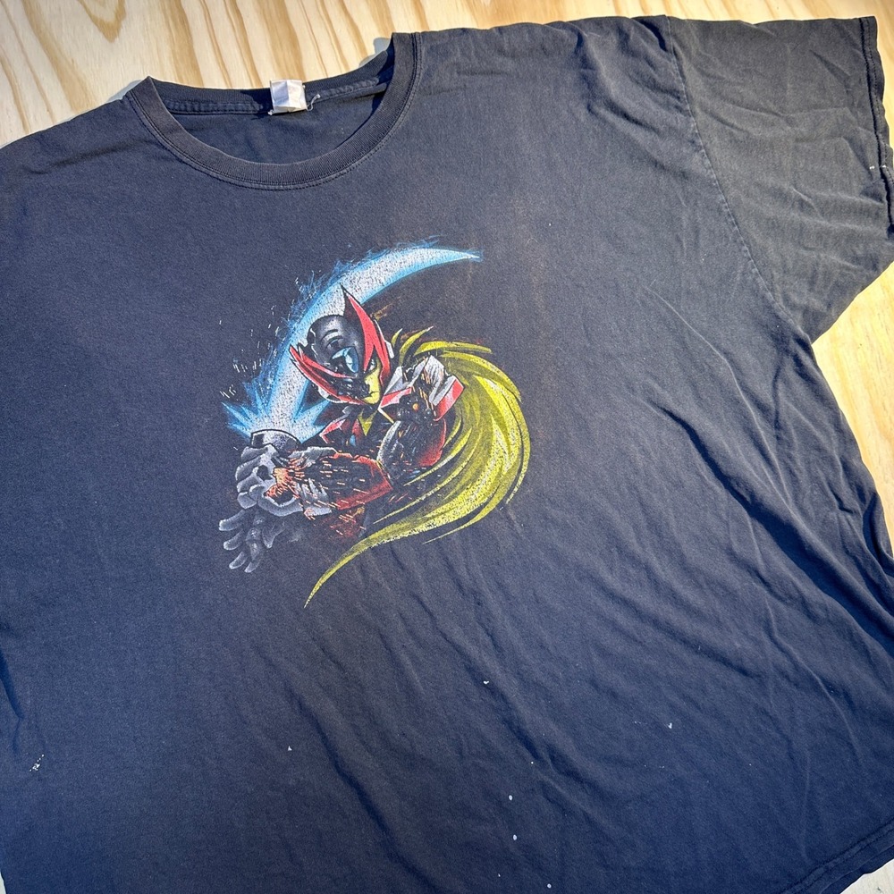 Gildan Mens 3XL Black Mega Man Zero Graphic T-Shirt Distressed Gamer Tee